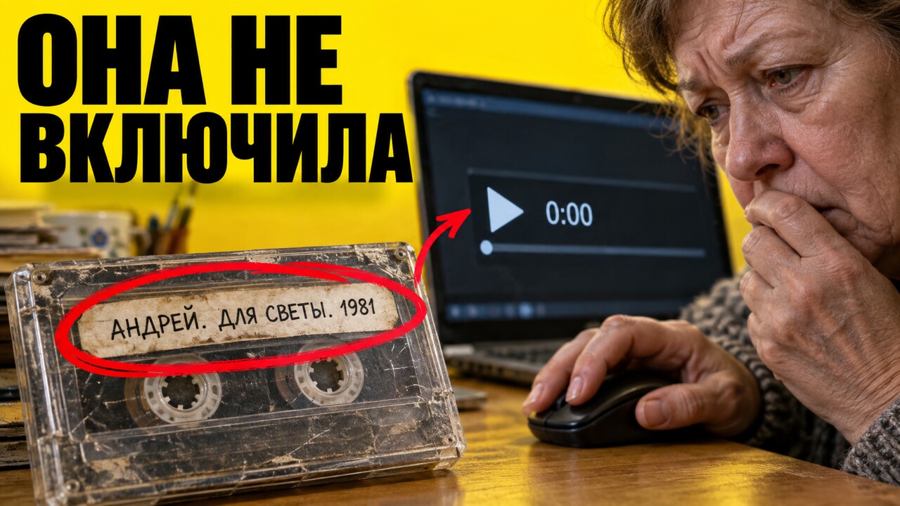 Обложка литературной истории «На чужой кассете было «Андрей. Для Светы. 1981». 63-летняя Светлана не нажала Play»