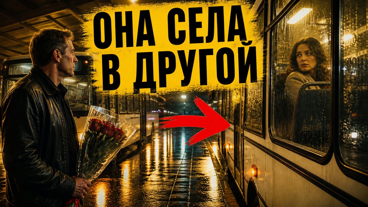 Две подруги стоят с чемоданами на автовокзале, одна держит билет на другой автобус