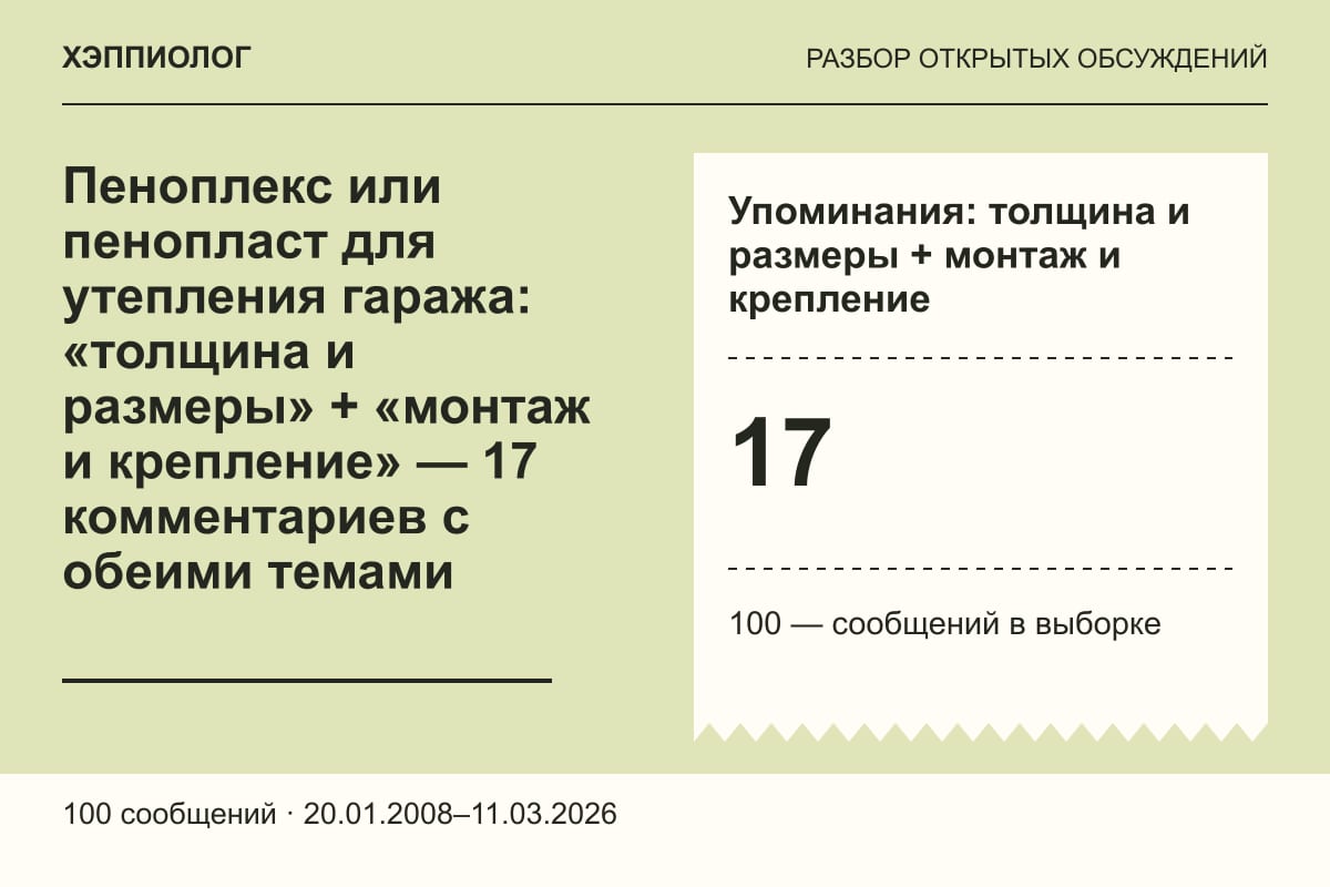Пеноплекс или пенопласт для утепления гаража: «толщина и размеры» + «монтаж и крепление» — 17 комментариев с обеими темами