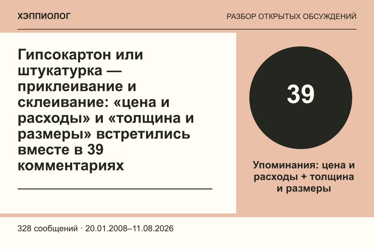 Гипсокартон или штукатурка — приклеивание и склеивание: «цена и расходы» и «толщина и размеры» встретились вместе в 39 комментариях
