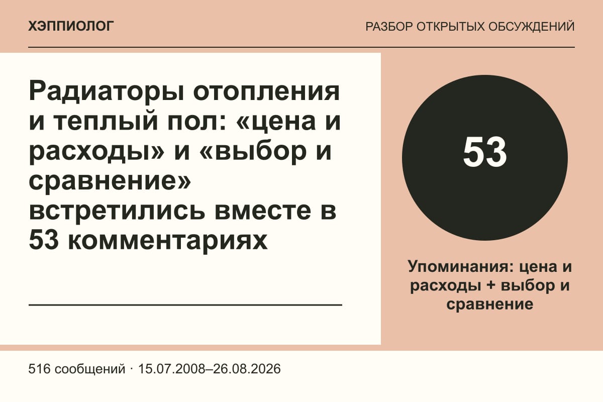 Радиаторы отопления и теплый пол: «цена и расходы» и «выбор и сравнение» встретились вместе в 53 комментариях